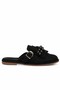 Muse Women's Suede Slippers with Beads and Tassel Detail - 2