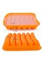 Silicone sausage mold 2-piece set, 6-in-1, suitable for DIY ham, red. - 2