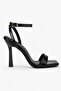 Elaris Women's Single Strap Patent Leather Square Toe Heeled Shoes 11cm - 5
