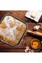 6-piece metal cake mold set, easy to clean, suitable for fondant cookies, black. - 5