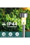12 stainless solar lights warm white. - 3