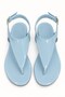 Isabel Women's Patent Leather Flip-Flop Sandals with Ankle Buckle and Comfortable Sole - 3