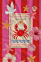 Tropical Crab and Floral Pattern 70X150 Beach Towel - Digital Printed Fade-Resistant Bath Towel - 3