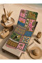 Bohemian Patchwork Palm Sun and Wave Pattern 70X150 Beach Towel - Digital Printed Bath Towel - 4
