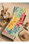 Retro 70S Big Floral Leaf Colorful Patterned 70X150 Beach Towel - Digital Printed Bath Towel - 2