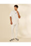 Men Ivory Pleated Interlock Lounge T-Shirt - 2
