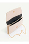 Women's Hand and Shoulder Bag with Side Magnet Detail and Chain Strap Cover - Stylish Clutch Portfolio - 3