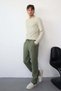 Men's Adjustable Waist Double Pocket Straight Leg Trousers Khaki - 26Y 1097