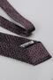Brown Floral Pattern Italian Silk Pleated Tie Est243 - 6