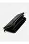 Black Leather Look Women's Wallet - 5
