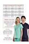 Dazzling Blue Tesettür Hakim Collar Doctor Nurse Medical Scrubs Set Luxury Lycra Fabric - 2