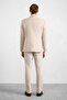 Beige Slim Double Breasted Collar 6 Drop Suit - 6
