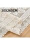 piece - Tablecloth - Lace Table Runner - 30x260 cm - Lace Tassels - Dining or Coffee Table Decoration - Luxurious Look - Off-white - 2