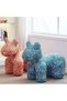 Luxury Designer Style Bear Ottoman Stool Plush Animal Footrest Seat Decorative Accent Chair for Living Room, Bedroom, Kids Room and Office, Soft Padded Comfortable Seating, Modern Home Décor, Durable - 3