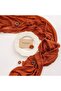 Keketo Fall Thanksgiving Table Runner Terracotta Rust Gauze 120 Inch 10 FT Rustic Burnt Orange Sheer - 2