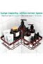 YASONIC Corner Shower Caddy, 3-Pack Adhesive Shower Caddy with Soap Holder and 12 Hooks, Rustproof S - 3