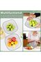 Flat Modern Black Fruit Bowl, Fruit Holder for Fruit and Vegetable Storage, Minimalism Wire Fruit Bo - 2