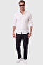 Men's White Judge Collar Shirt Relaxed Fit Lycra Cotton Wrinkle-Free No Ironing Required 2602632 - 2