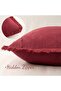 45 Two-piece decorative linen tassel throw pillowcase comfortable bohemian farmhouse style tassels soft touch suitable sofas beds living room décor - 2