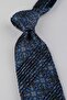 Turquoise Dark Green Motif Pattern Italian Silk Pleated Tie Est235 - 4