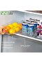 Refrigerator Organizer with Lids, Stackable Fruit Storage Containers, Vegetable Strainers Box - 5