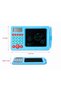 Kids Early Education Learning Board with LCD Writing Tablet, Calculator & Stylus, Interactive Math Practice Drawing Pad, Educational Learning Toy for Writing, Doodling & Arithmetic Skills-Blue - 3