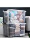 Storage Bins, Clear Storage Box, Stackable Storage Containers, 29*21*17cm Ultra Latch Box Closet Org - 2