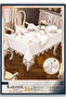 Cream-Silver Clove Gardenia Linen 26 Piece 160 × 260cm Tableware Set - 5