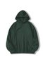 Men's 3 Thread P Cotton U K Hooded K Kangaroo Pocket Sweatshirt Hoodie - Dark Green
