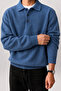 Men's Polo Collar Oversize Knit Sweater – Comfortable Fit - 3