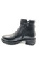 Huzey Genuine Leather Non-Slip Sole Orthopedic Women's Boots Black - 4