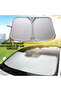 Premium Folding Car Front and Rear Window Sunshade with Metalized Thermal Insulation Bag 150X70Cm