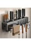 Wall Mounted Kitchen Utensil Rack with Hooks – Space Saving Kitchen Organizer Shelf for Cutlery, Kni