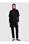 Black Mock Neck Women's Hijab Swimsuit Set - 3