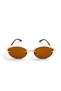 Berlom Oval Dark Brown Women's Sunglasses - 52 Ekartman Uv400 Protected - 6