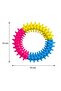 10 cm Dog Biting Hoop Teeth Scratching Toy Cleaning Brush Silicone Dog Toy - 2