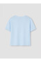 Lcw Young Blue Crew Neck Printed Women's Pajama Set - 7