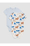 Esvab • Modern & Distinctive Zero Roba Collar Printed Baby Boy 2-Piece Bodysuit
