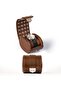 DUKWIN Vegan Leather Watch Roll Traval Case Box with 1 Slots with Removable Pillows and Microfibre F