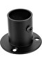 4 Pack Stainless Steel Pole Socket Flanges, Wall Mount Rod Holders with Screws for Closet, Wardrobe, - 4