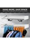 Wall Mounted Laundry Drying Rack, Retractable & Foldable, 31.5" Wide, 13.2 Linear Ft, 5 Heavy-Duty A - 4