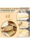 Fabric Drawer Organizers 12 Pieces, Foldable Closet Storage Box | 3 Different Sizes, Smooth Zip, Non - 5