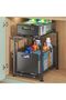 2-Tier Under Sink Storage Metal Kitchen Organizer,Spice Rack Sliding Organizer,Under Sliding Cabinet - 7