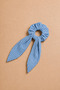 مشبك شعر مطاطي قوي باللونين الأزرق والأبيض من Pötikare Kuyruklı Scrunchie - 2