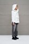 Ecru Hooded Oversize Sweatshirt 18242 - 5