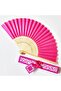 Folding hand fan lace silk wedding party. - 4