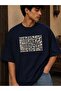 Unisex Oversize T-Shirt Geometric Graphic Printed Pattern Loose Short Sleeve T-Shirt - 2