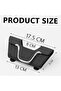 Multifunctional sunglasses box – Genuine leather sun visor holder – Black - 4