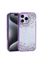 iPhone 15 Pro Max Case Camera Raised Glittery Rhinestone Silicone - 2