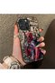 iPhone 16 Pro Compatible Spiderman Patterned Silicone Edge Hard Back Case Couple Phone Case - 3